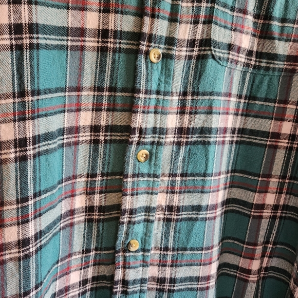 Hobbs Creek flannel men's XL button up green plaid - Picture 3 of 4